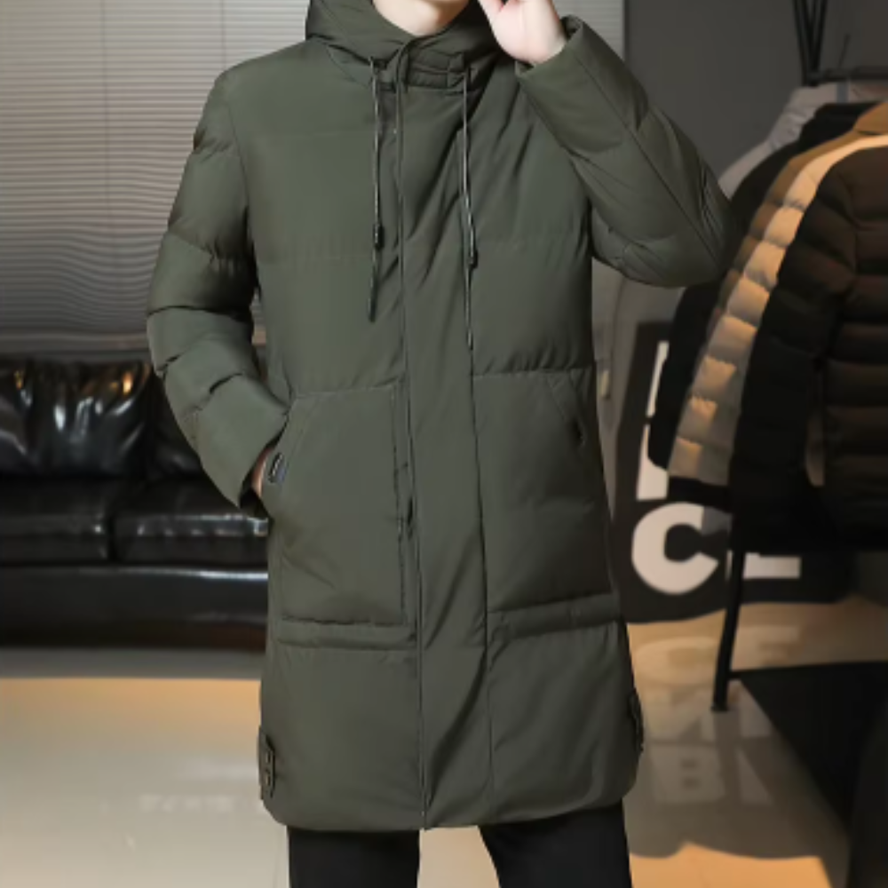 Elegant long winter jacket