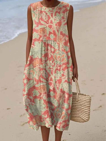 Flora | Coral Bloom Dress