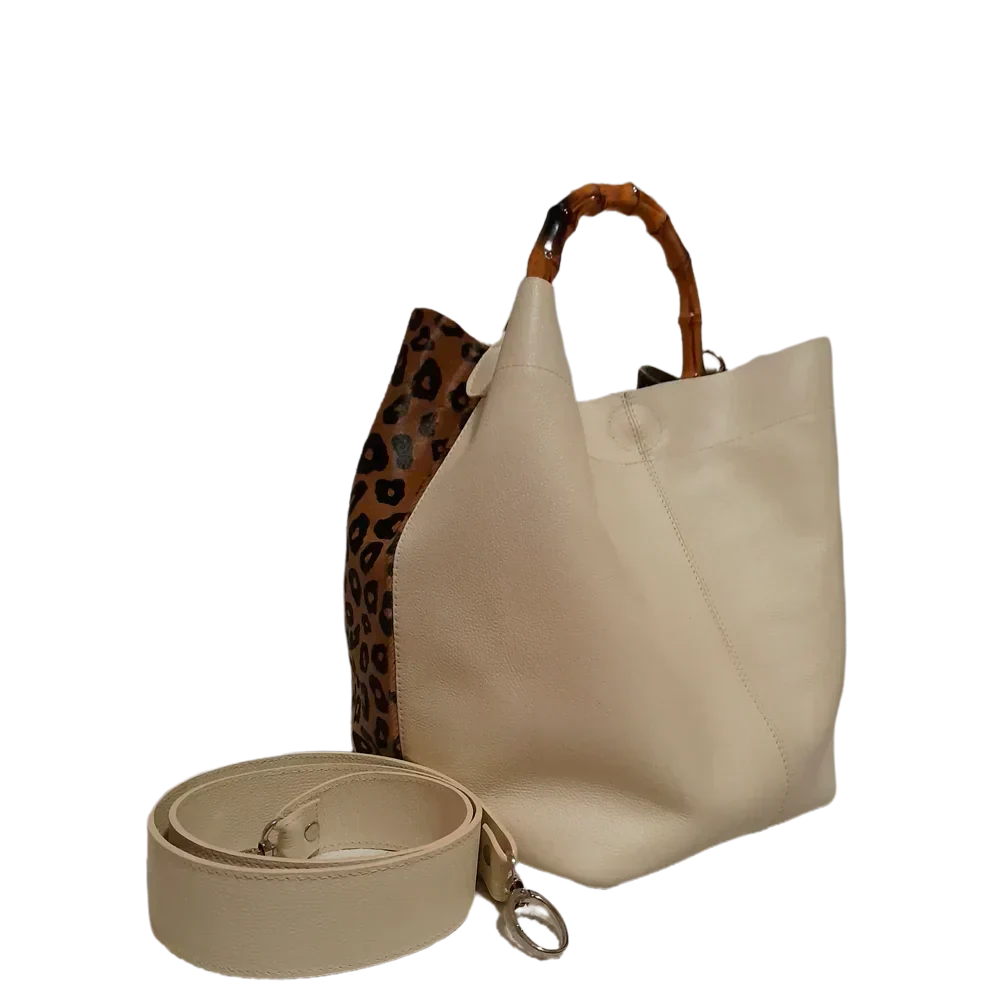Bolso de cuero para dama Claire Jaguar, hecho de cuero de alta calidad con talco