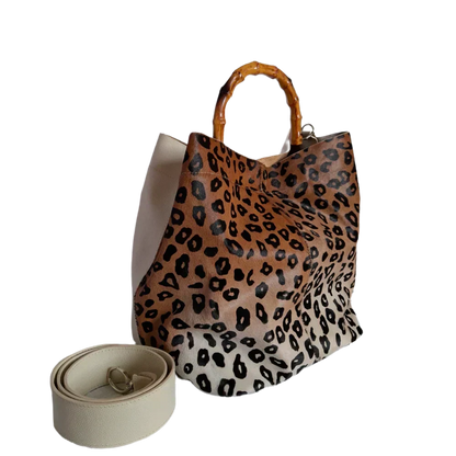 Bolso de cuero para dama Claire Jaguar, hecho de cuero de alta calidad con talco