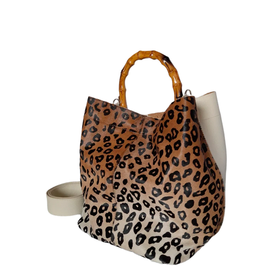 Bolso de cuero para dama Claire Jaguar, hecho de cuero de alta calidad con talco
