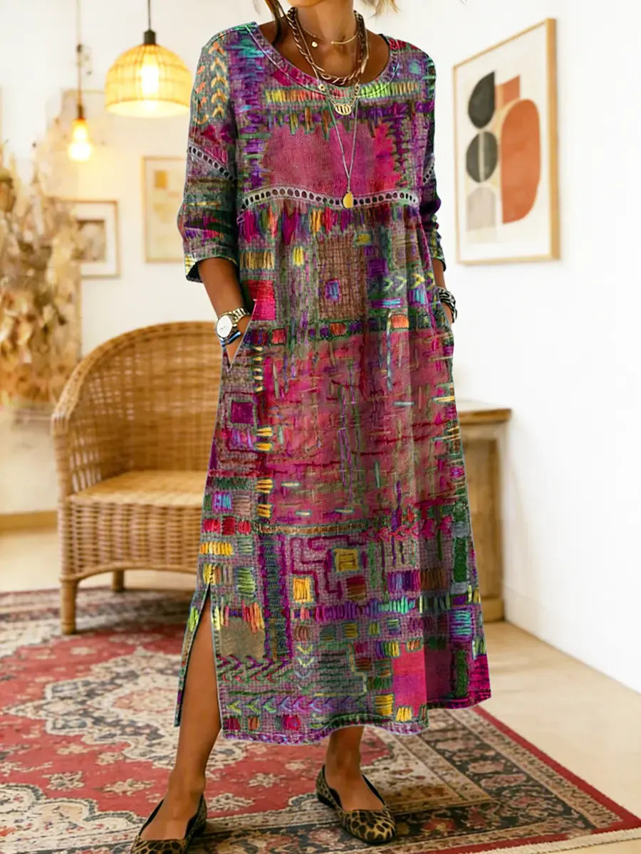 Sabine™ — VESTIDO MAXI DE ESTAMPADO BOHEMIO
