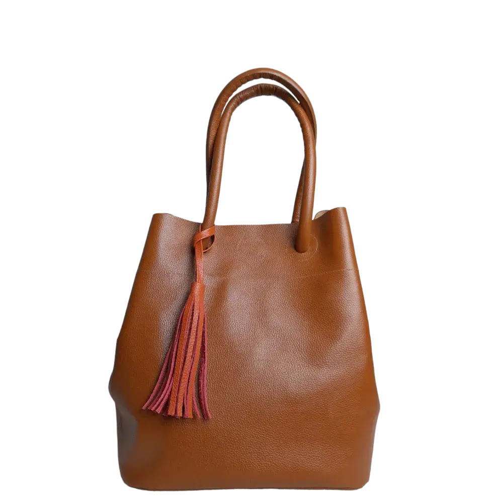 Bolso de Cuero para Mujer Brigitte Miel