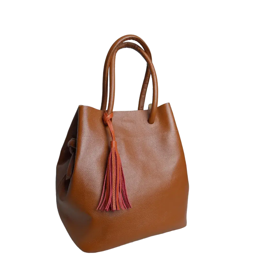 Bolso de Cuero para Mujer Brigitte Miel