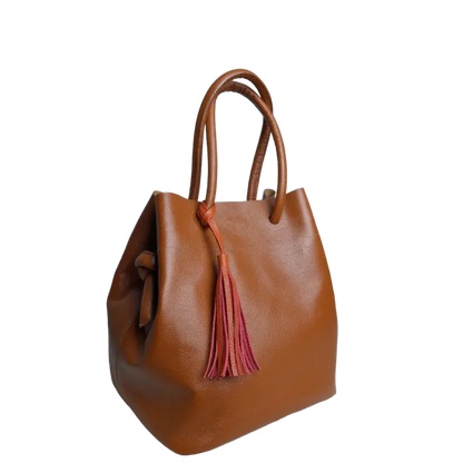 Bolso de Cuero para Mujer Brigitte Miel