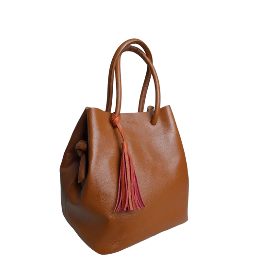 Bolso de Cuero para Mujer Brigitte Miel
