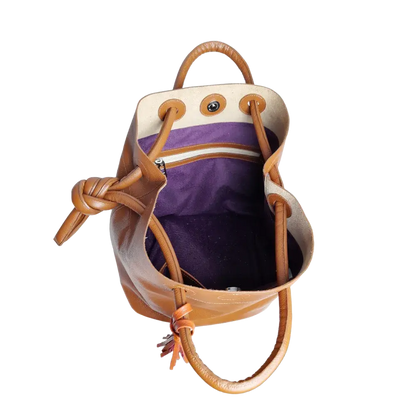 Bolso de Cuero para Mujer Brigitte Miel