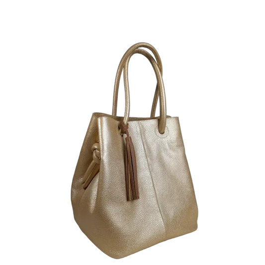 Bolso de Cuero para Mujer Brigitte Oro