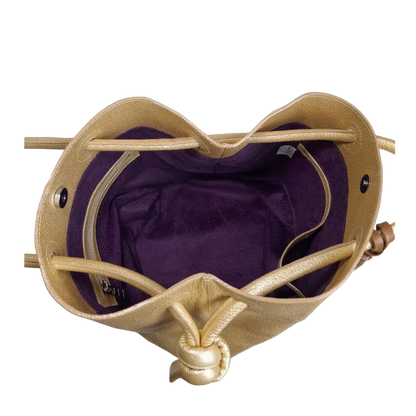 Bolso de Cuero para Mujer Brigitte Oro