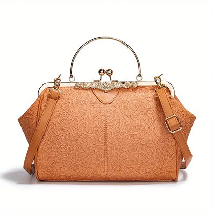 Bolso de hombro geométrico de estilo retro de Liv