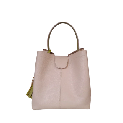 Lucia Nude Pequeño Bolso de Cuero para Damas