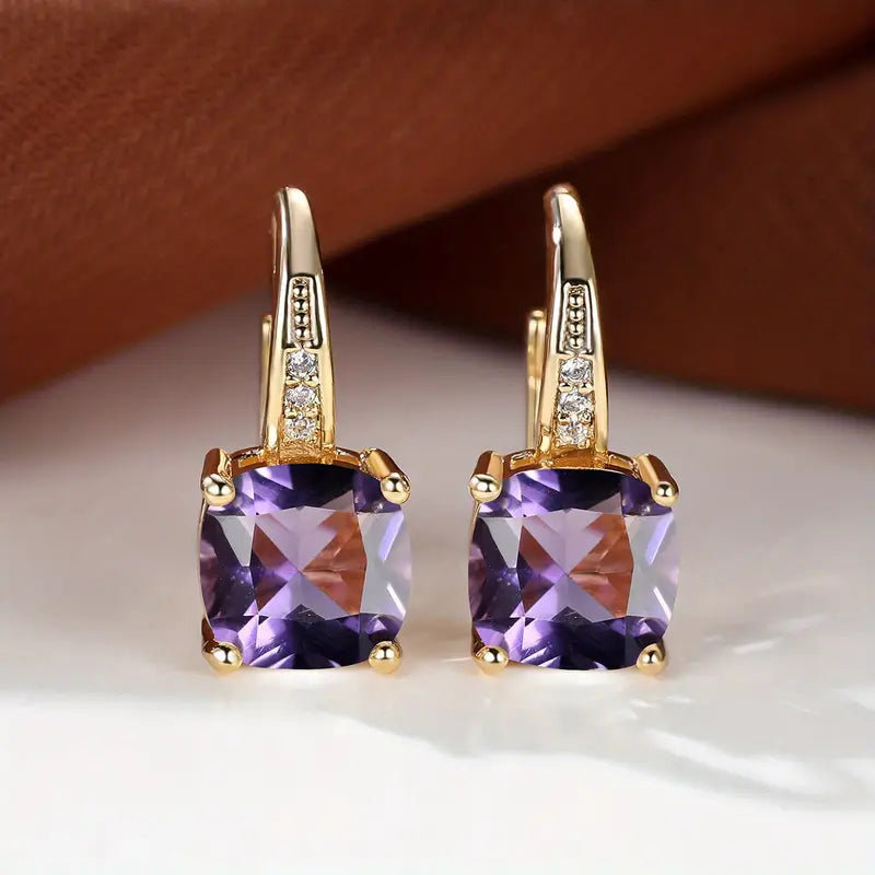Pendientes de aro Mystic Stone | Oro