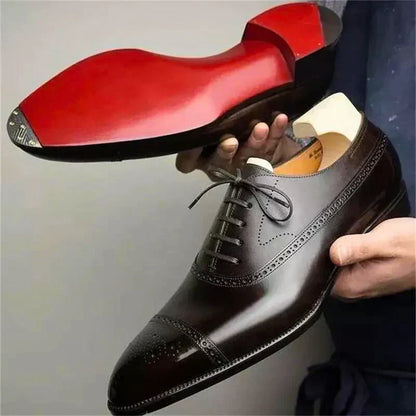Lucas™ | Botines Oxford de Cuero