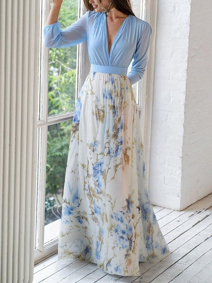 Sarah | Vestido Maxi Floral Elegante