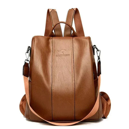 Mochila de PU de cuero premium y segura