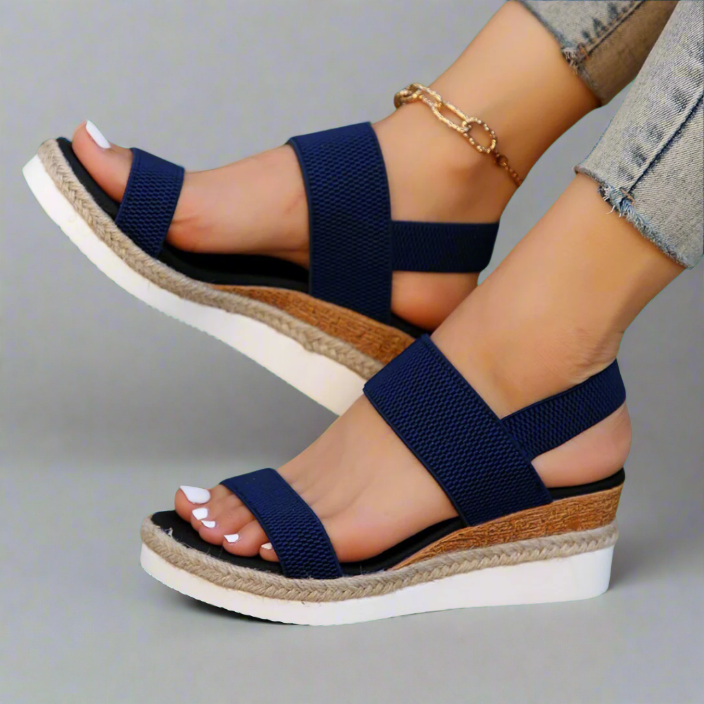 Bella | Black Platform Sandals