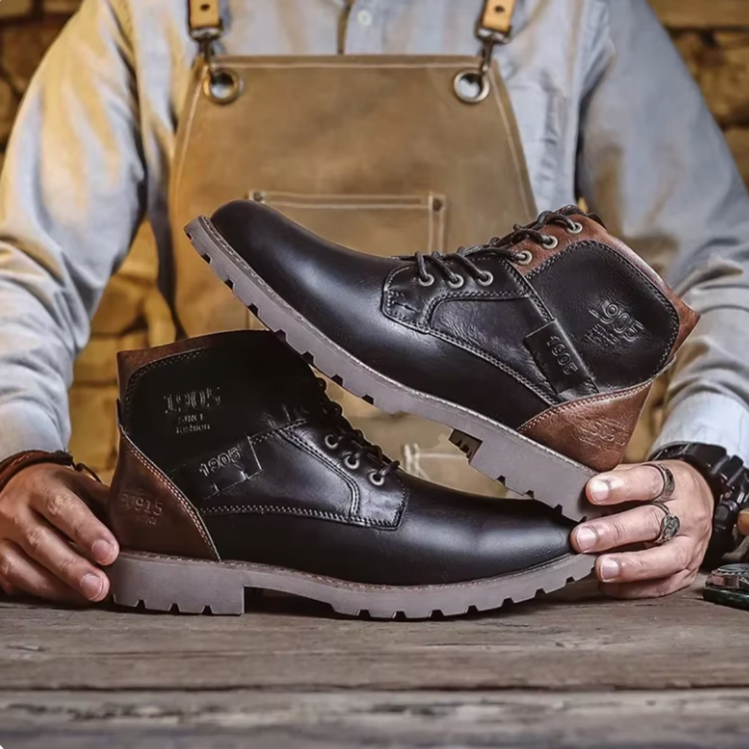 Aaron™ | Botas de cuero vintage