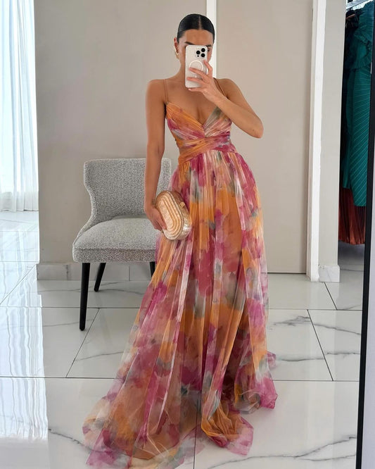 Madeline | Vestido Maxi Floral para una Elegancia Sin Esfuerzo