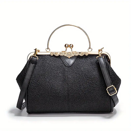 Bolso de hombro geométrico de estilo retro de Liv