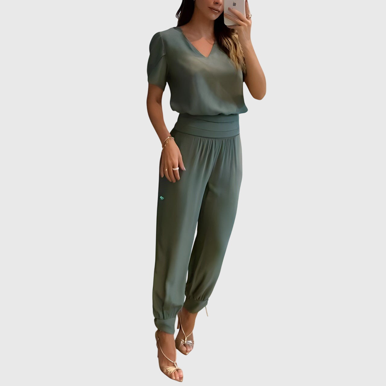 Jennifer™ | Conjunto de blusa y pantalón a la moda