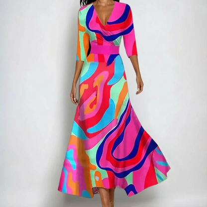 Mallory™ | Vestido Floral de Lujo