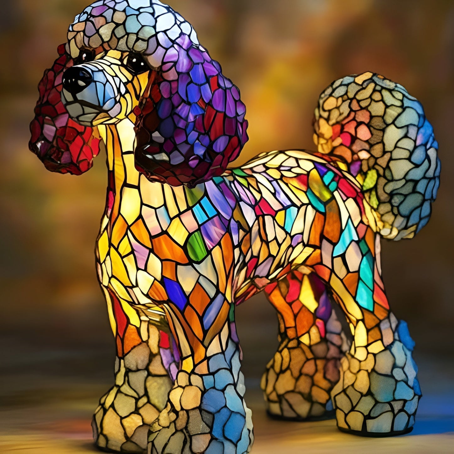 Gigi  | Lámpara para perros Magisk de vidrio coloreado