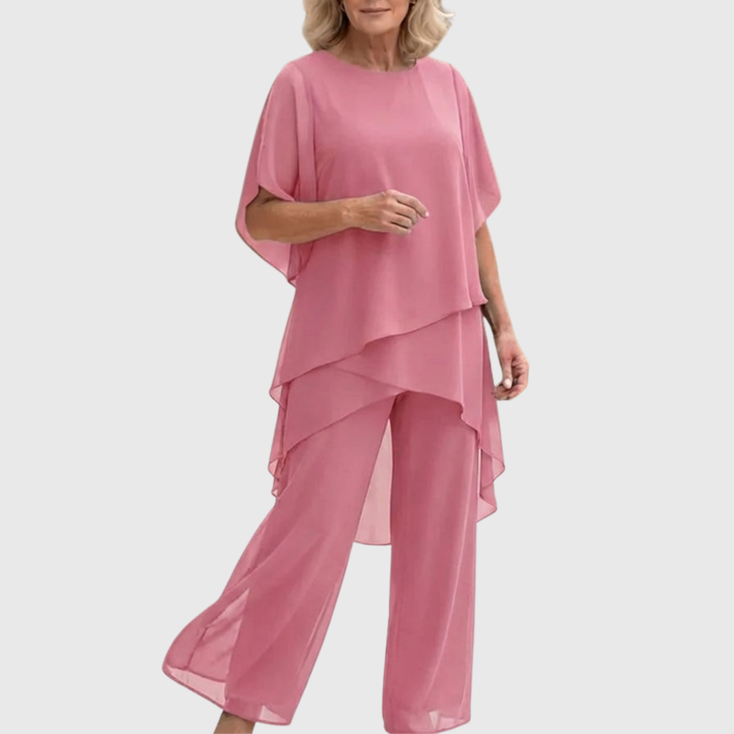 Linda | Conjunto de pantalones palazzo drapeados