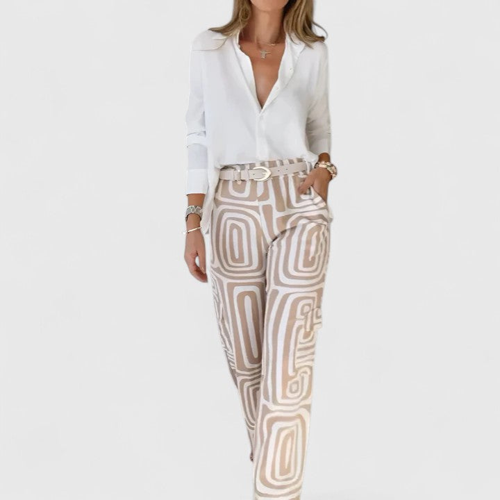 Kira | Elegante conjunto de dos piezas (INCLUYE UN CINTURÓN COMO REGALO)