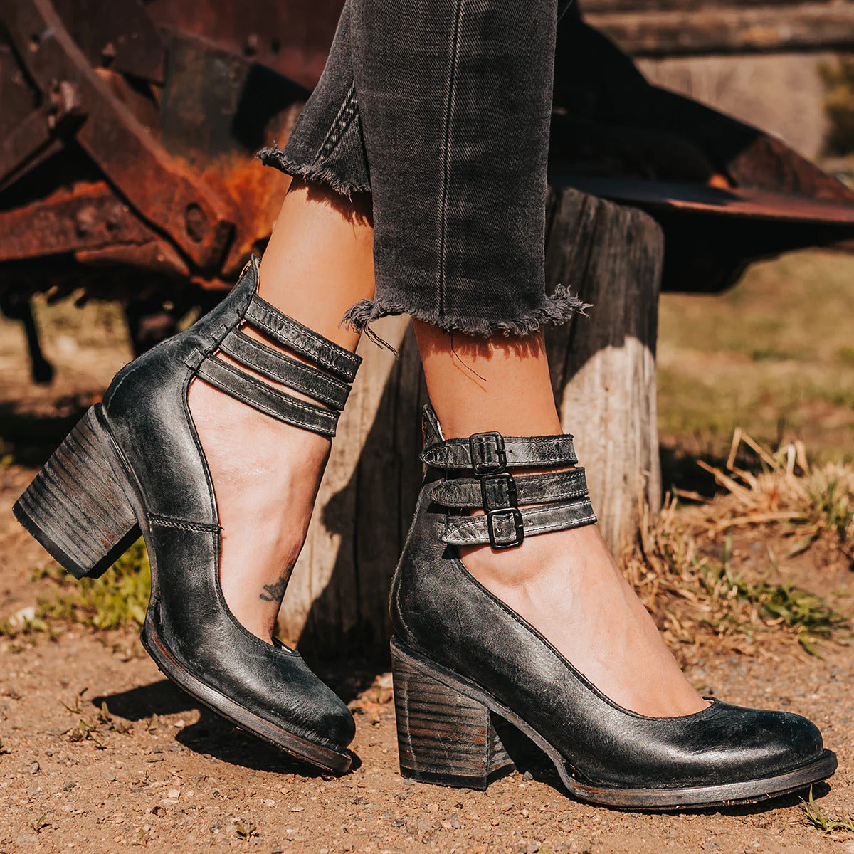 Ginevra™ | Zapatos de tacón con múltiples correas y tacón grueso
