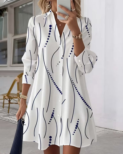 Claudine™ — Vestido camisa elegante y fluido