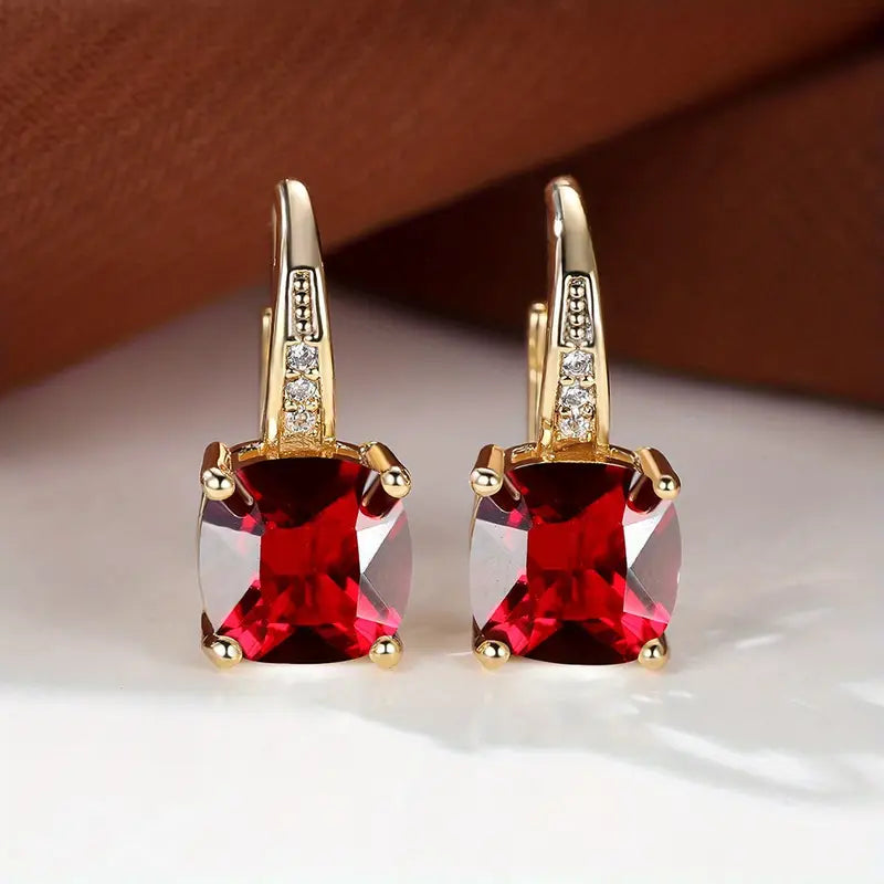 Pendientes de aro Mystic Stone | Oro