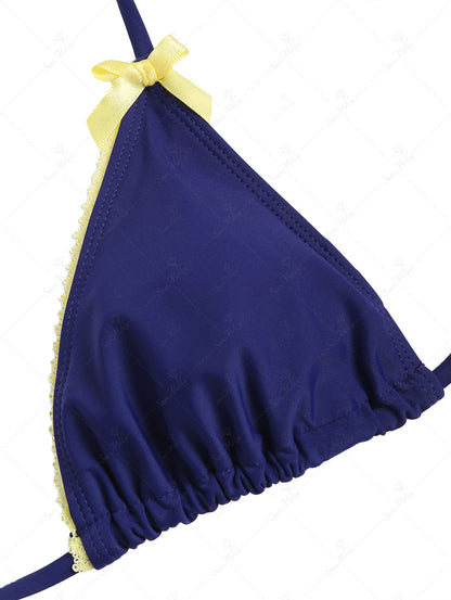 Diana | Bikini de tiras triangulares con lazo halter