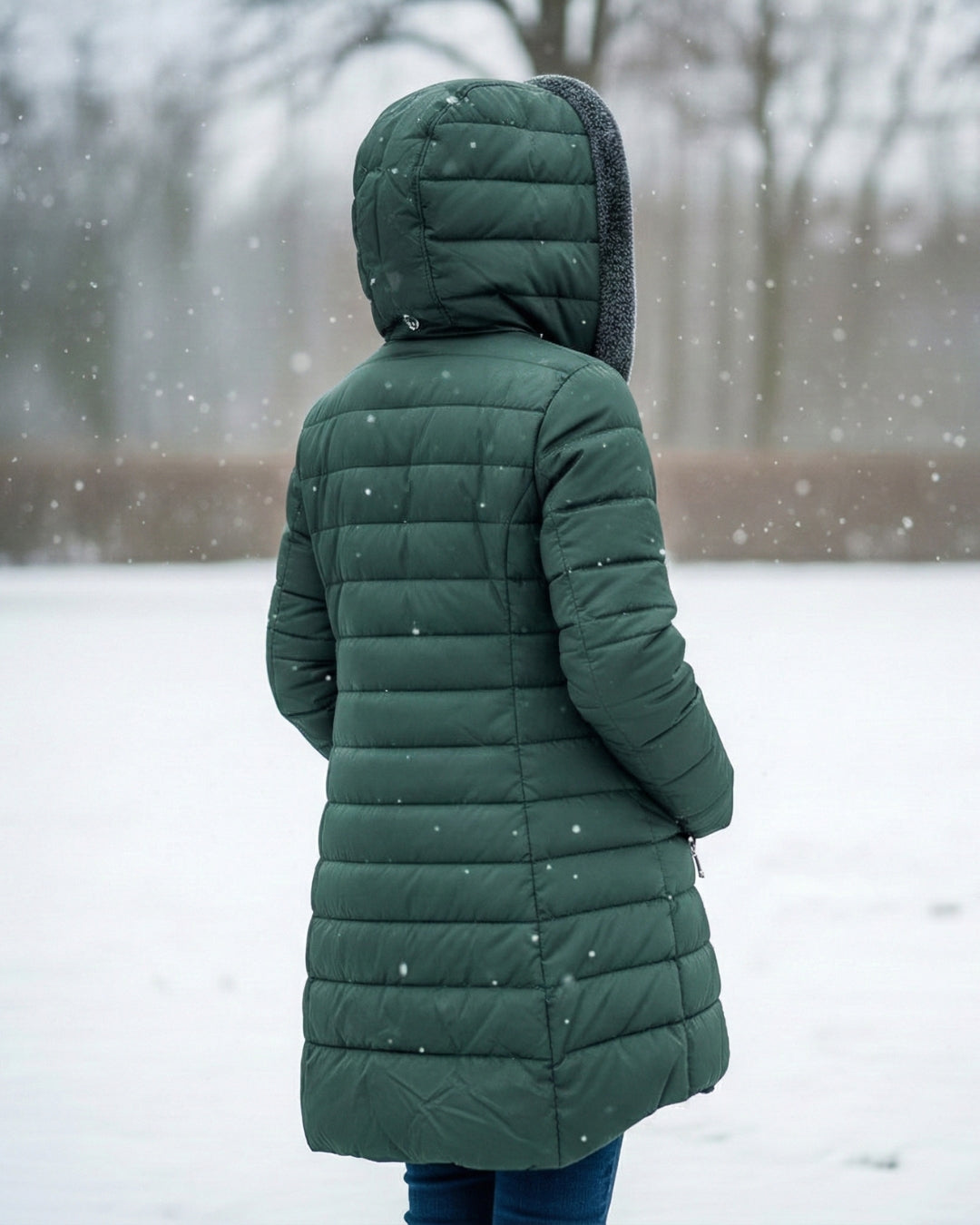 Clair | Reversible Puffer Jacket in Fleece