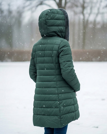 Clair | Reversible Puffer Jacket in Fleece