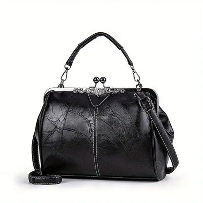 Bolso de hombro geométrico de estilo retro de Liv