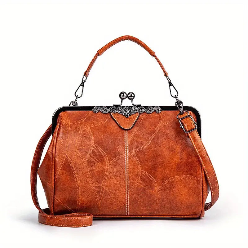Bolso de hombro geométrico de estilo retro de Liv