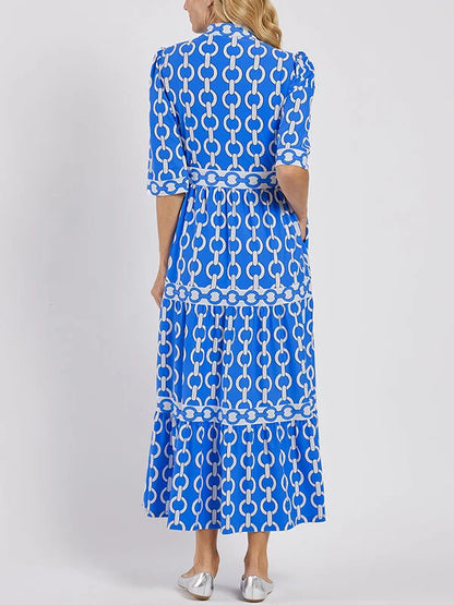 Juliette | Midi Dress with Chain Link Detail