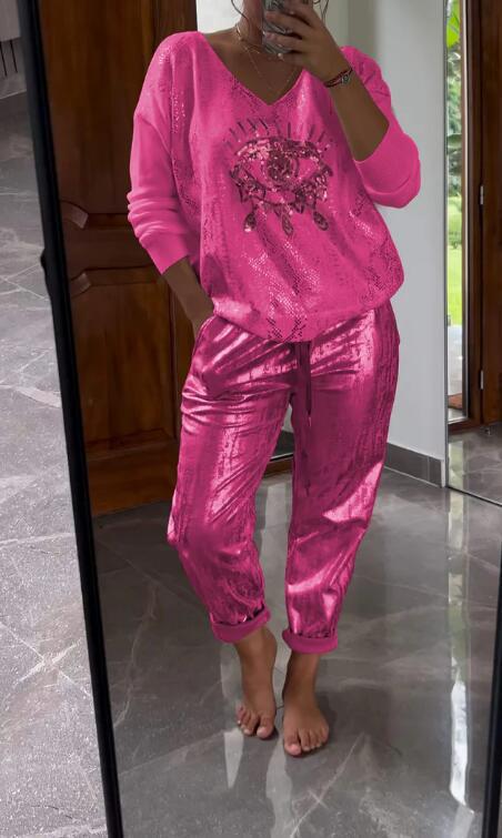 Arlise - Conjunto elegante y casual de dos piezas