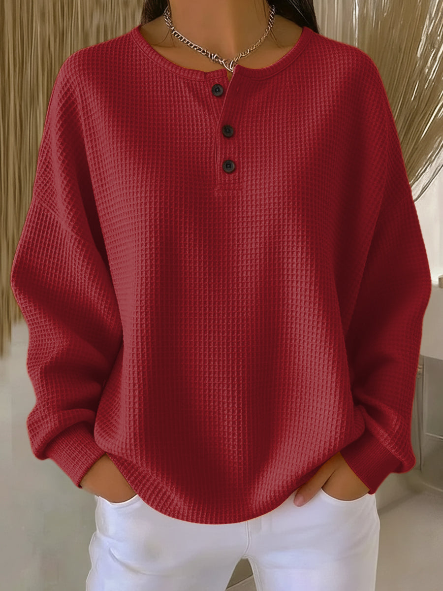 Peyton | Cozy Button Front Sweater
