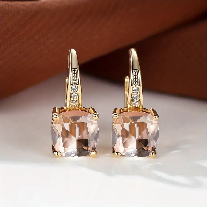 Pendientes de aro Mystic Stone | Oro