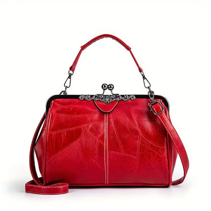 Bolso de hombro geométrico de estilo retro de Liv