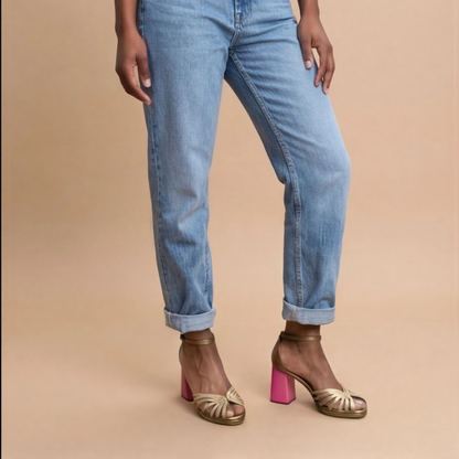 Noelyrah | Gold Block Heel