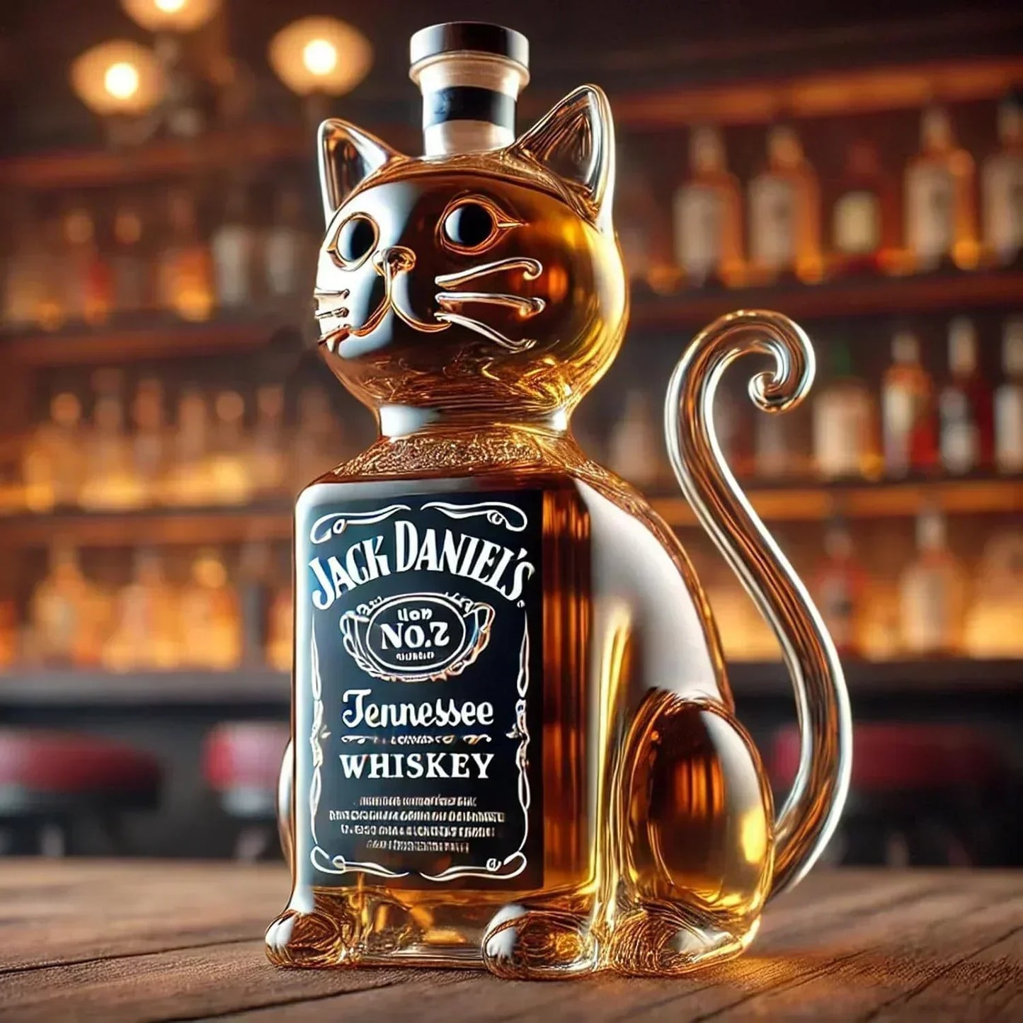 Botella de Whisky - Edición Gato