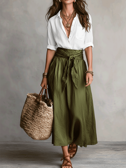 Sara | Conjunto de Falda Boho de Elegancia Sin Esfuerzo