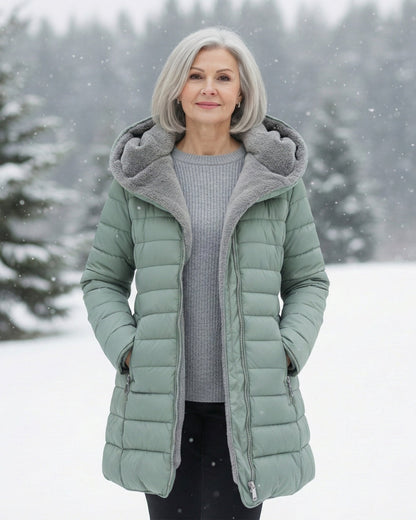 Clair | Reversible Puffer Jacket in Fleece