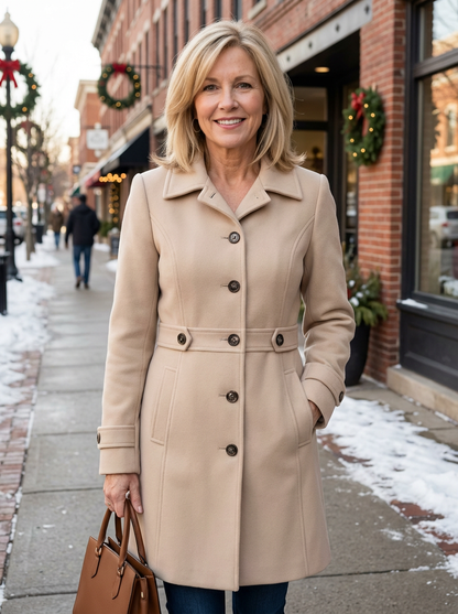Annie | Elegant Wool-Blend Coat