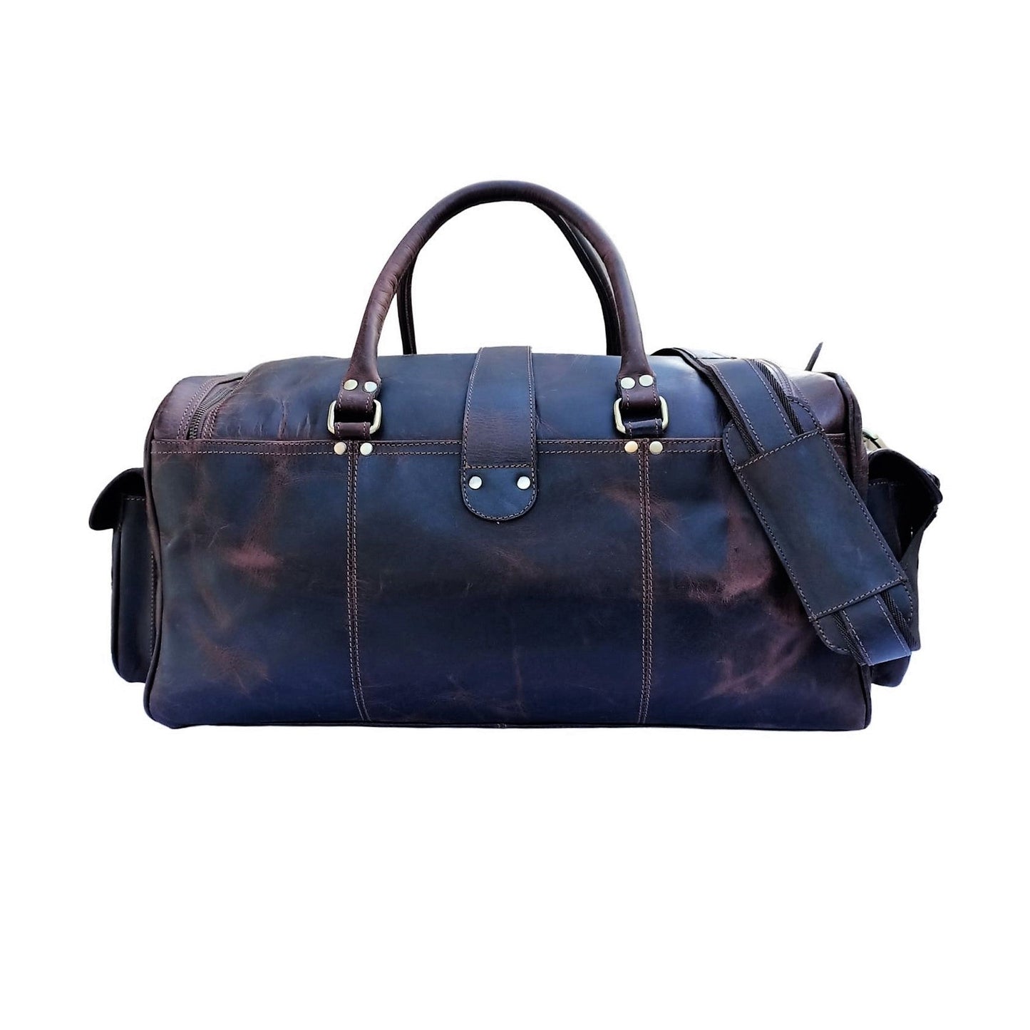 Bolsa de viaje de cuero encerado