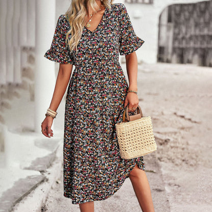 FREYA | Vestido midi floral de verano