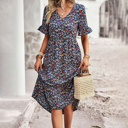 FREYA | Vestido midi floral de verano
