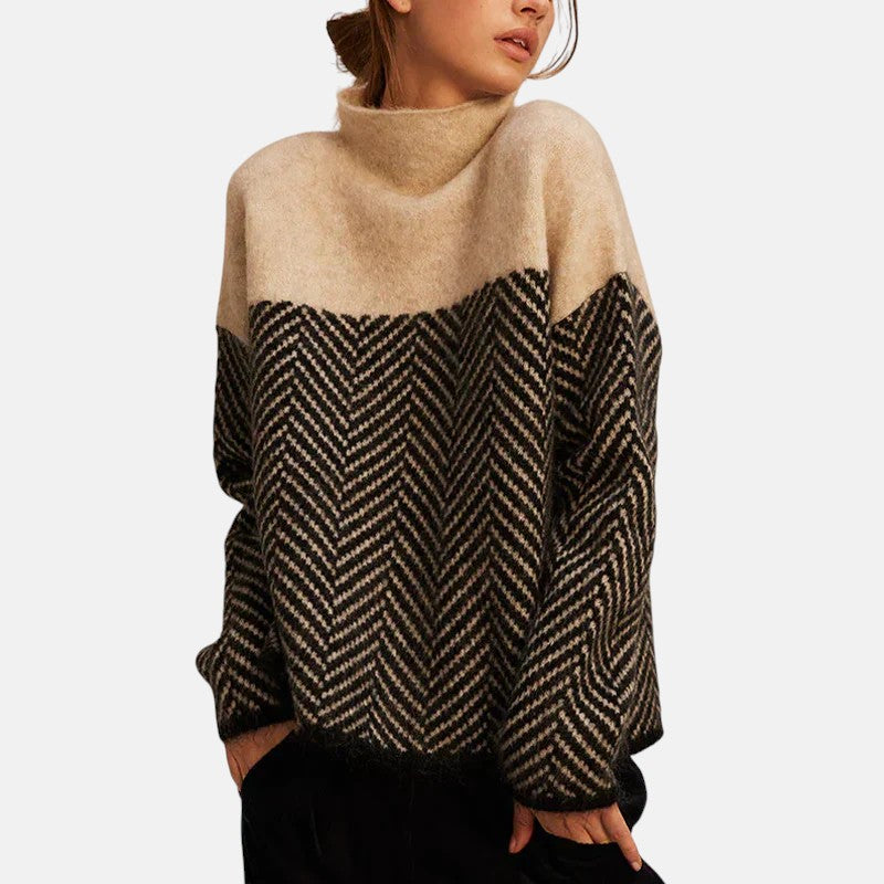 Norah | Cotton Roll Neck Jumper